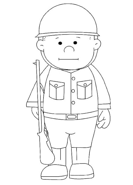 SOLDADOS PARA COLOREAR